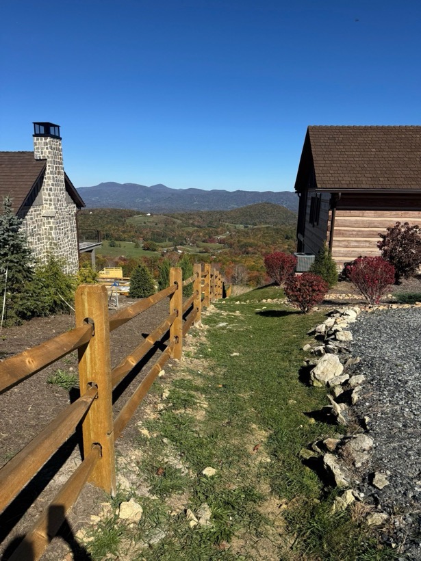 Split Rail Fence built by Mountain Fence & Deck in Western North Carolina