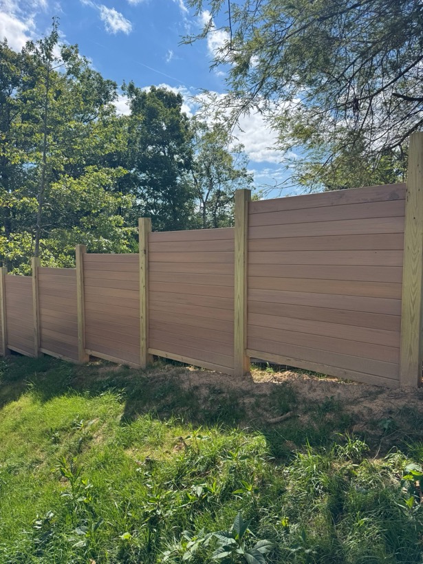 Composite Privacy Fence built by Mountain Fence & Deck in Western North Carolina