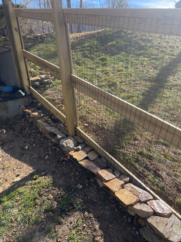 Welded Wire Fence built by Mountain Fence & Deck in Western North Carolina