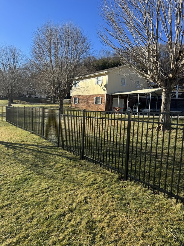 Aluminum Fence built by Mountain Fence & Deck in Western North Carolina