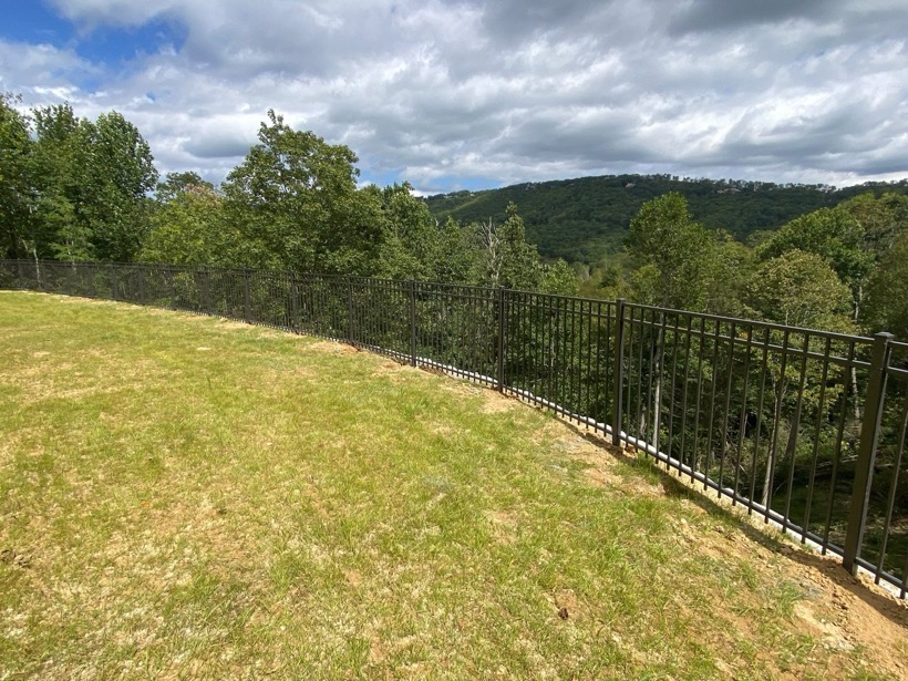Aluminum Fence installed by Mountain Fence & Deck in the High Country, NC