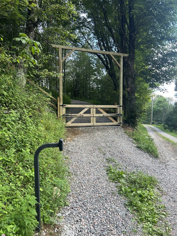 Custom Gate built by Mountain Fence & Deck in Western North Carolina