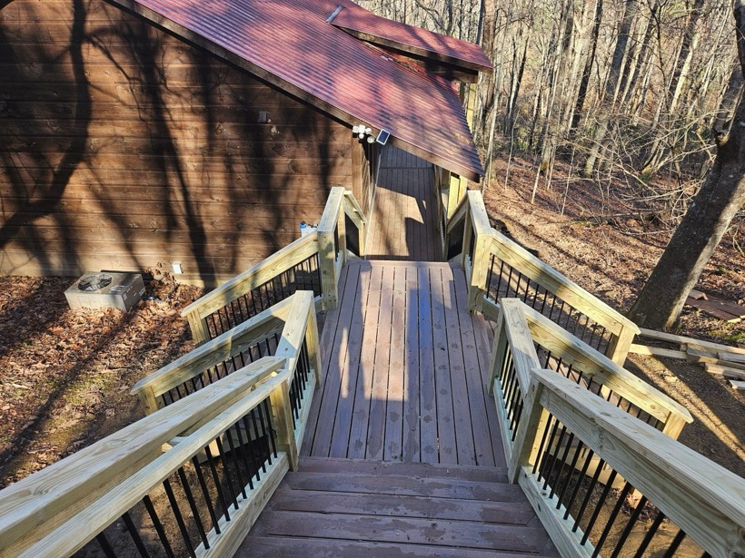 Deck installed by Mountain Fence & Deck in the High Country, NC