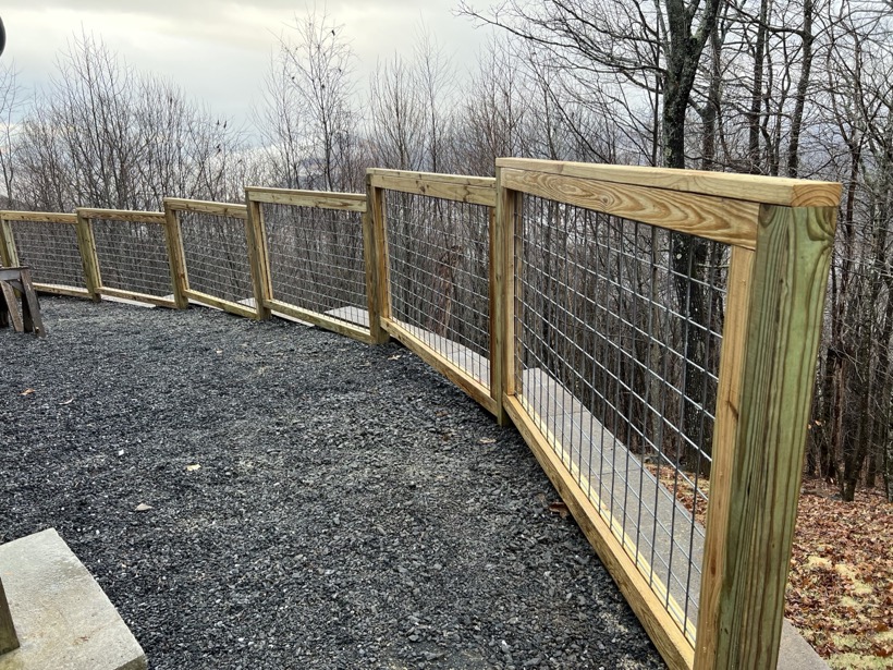 Deck Board Fence installed by Mountain Fence & Deck in the High Country, NC