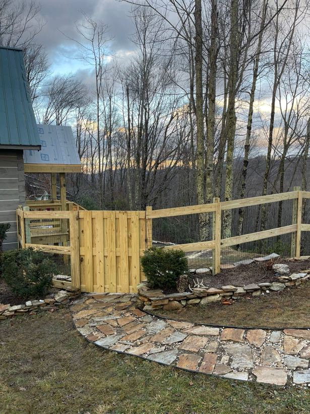 Deck Board Fence by Mountain Fence and Deck