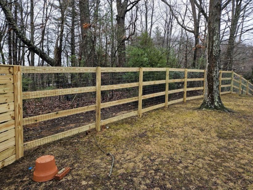 Deck Board Fence by Mountain Fence and Deck