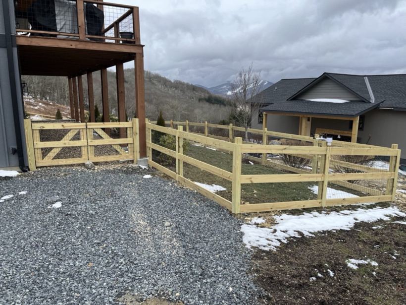 Deck Board Fence by Mountain Fence and Deck