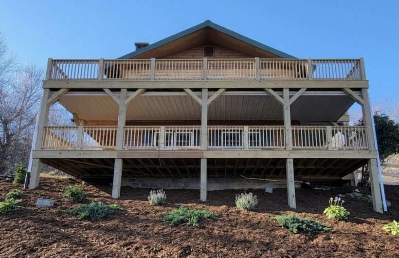 Decks project in Western NC