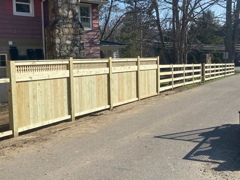 Fence and deck work in Lake James
