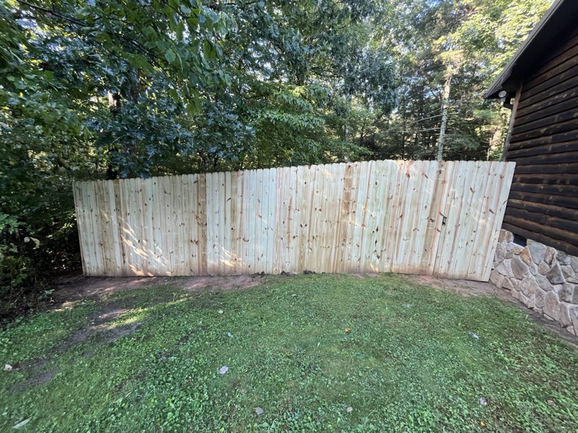 Privacy Fence installed by Mountain Fence & Deck in the High Country, NC
