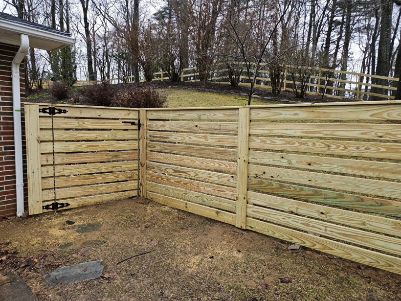 Privacy Fence installed by Mountain Fence & Deck in the High Country, NC