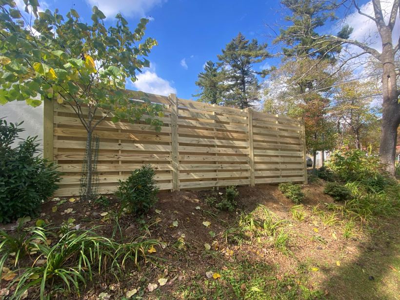 Privacy Fence by Mountain Fence and Deck
