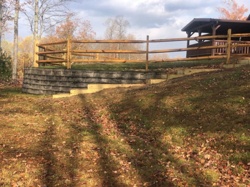 Split Rail Fence by Mountain Fence and Deck